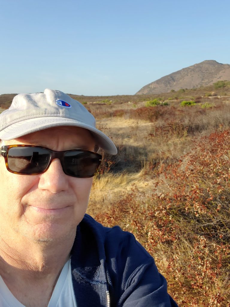 "Selfie" that I took during a hike near Lake Hodges in San Diego County