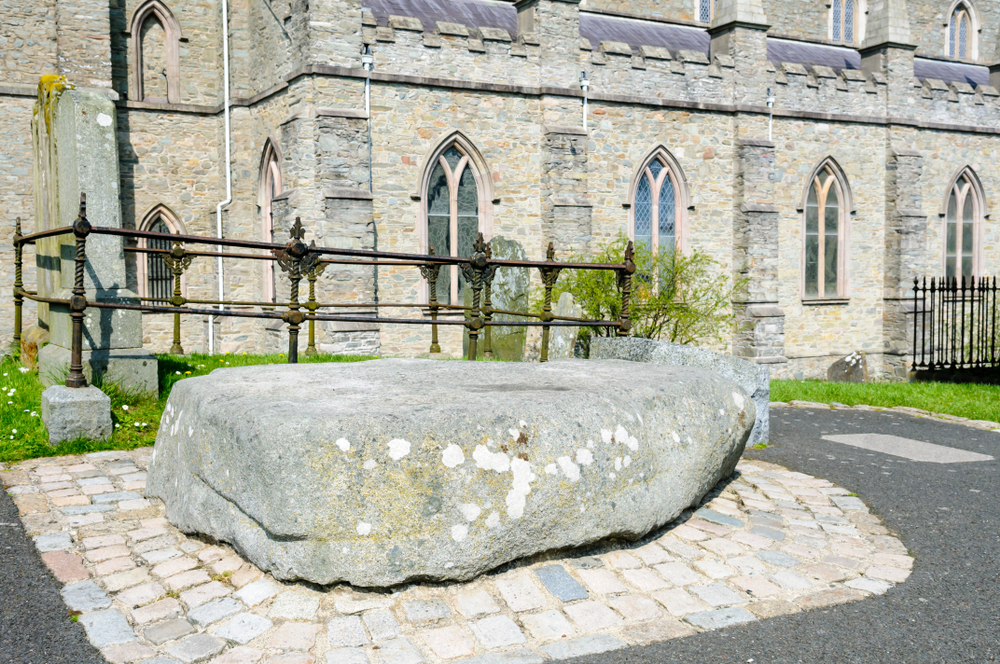 Photo of St. Patrick's grave in Ireland