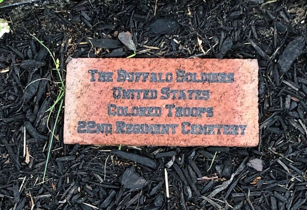 ground marker in the 22nd regiment U.S. Colored Troops cemetery, New Jersey.
Honoring minority Civil War soldiers