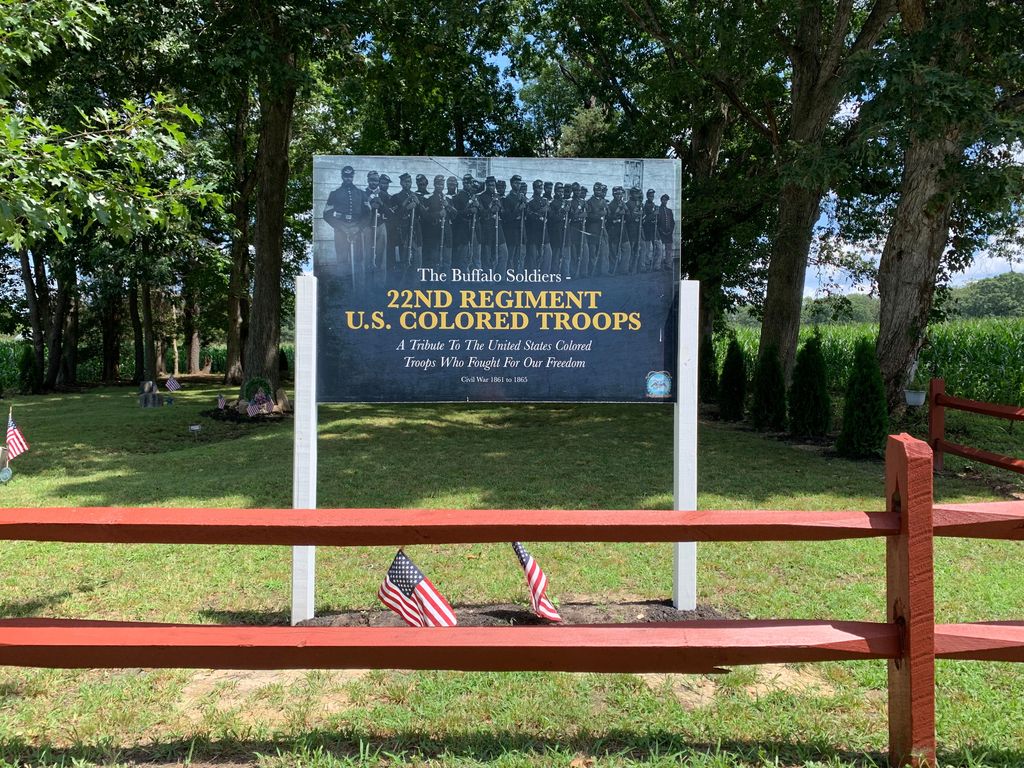 photo from advocacyfortheforgotten.org showing the sign at the cemetery.
Honoring minority Civil War soldiers