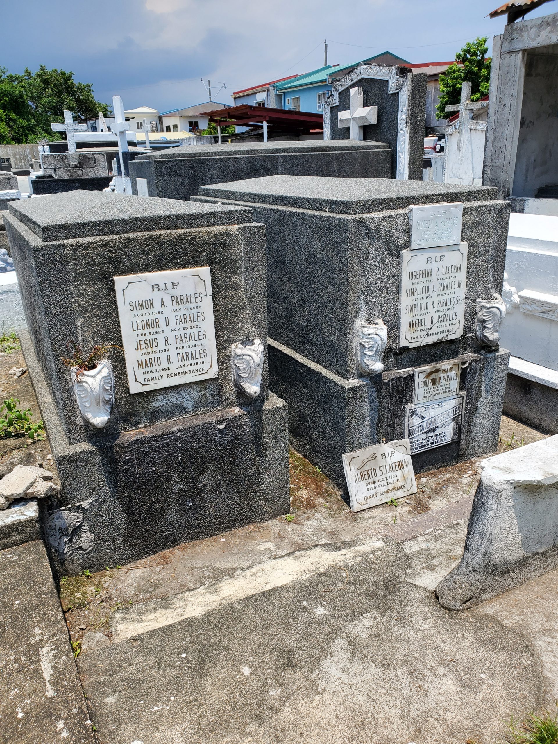 Family tombs in St Peter Cemetery